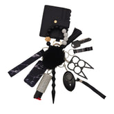 12 pcs kechain set with Wristlet Bracelet Wallet f